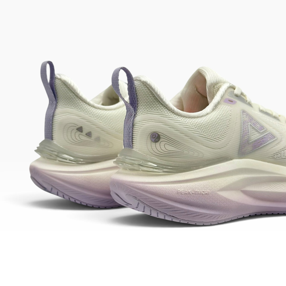 Peak Cushion Breathable Running Shoes WHITE/PURPLE