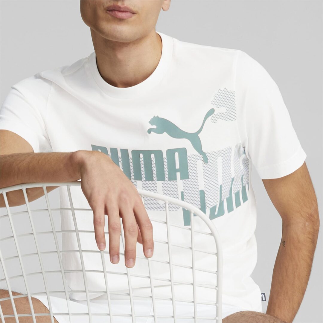 Enssemble PUMA ESS+ LOGO Power White Green