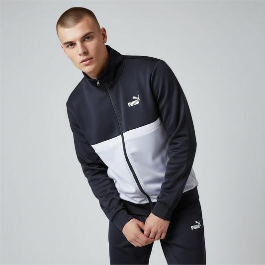 Puma Enssemble Poly Colorblock Suit Navy
