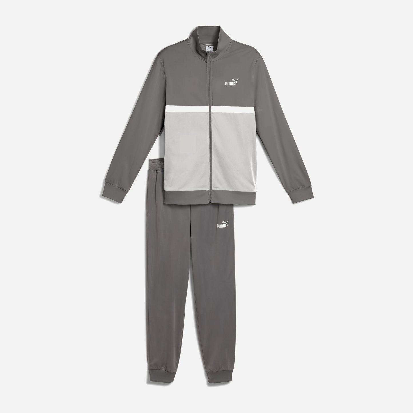 Puma Enssemble Poly Colorblock Suit Gray