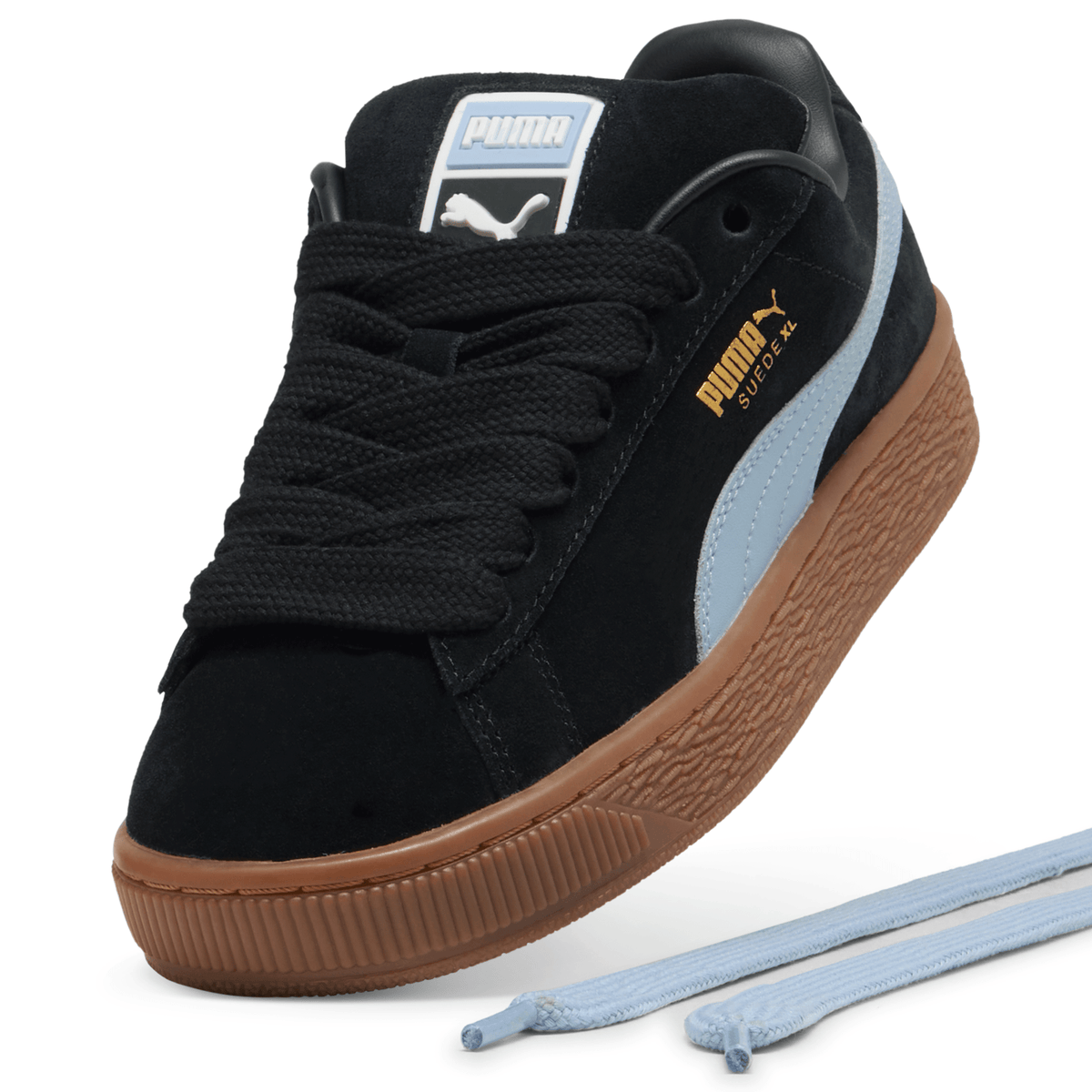 Puma Suede XL Jr Black-Chambray Blue