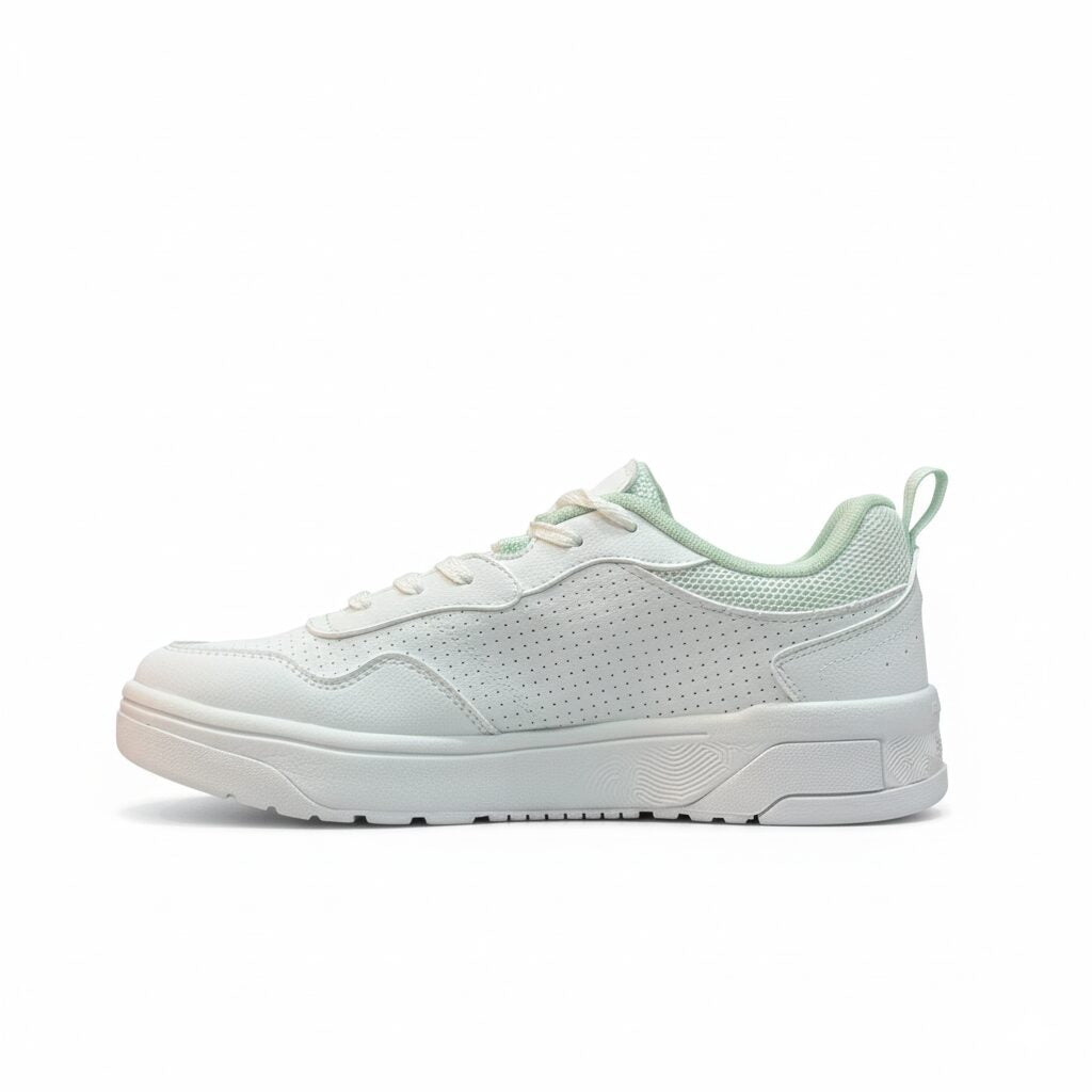 Peak Taichi Casual Flat Shoes White/Lt.Green