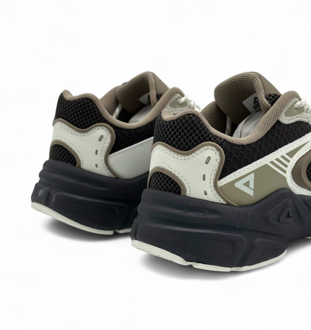 Peak Casual Shoes WHITE BROWN