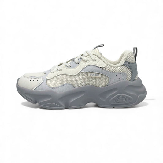 Peak Retro Casual Shoes WHITE GREY