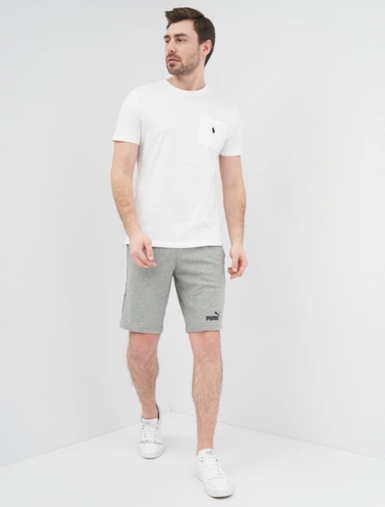 Short PUMA ESS Medium Gray