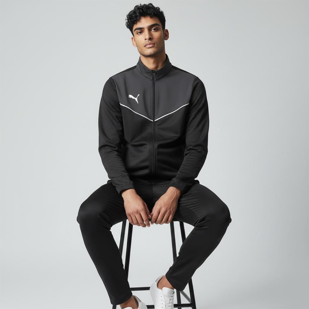 Puma Enssemble Individual Rise tracksuit Black