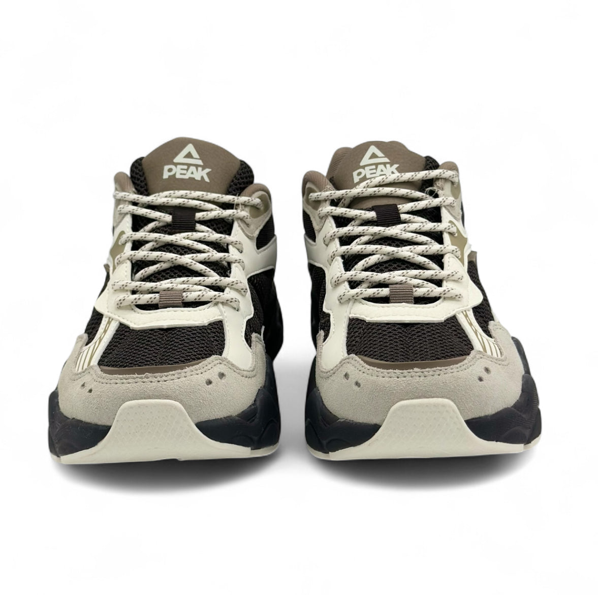 Peak Casual Shoes WHITE BROWN