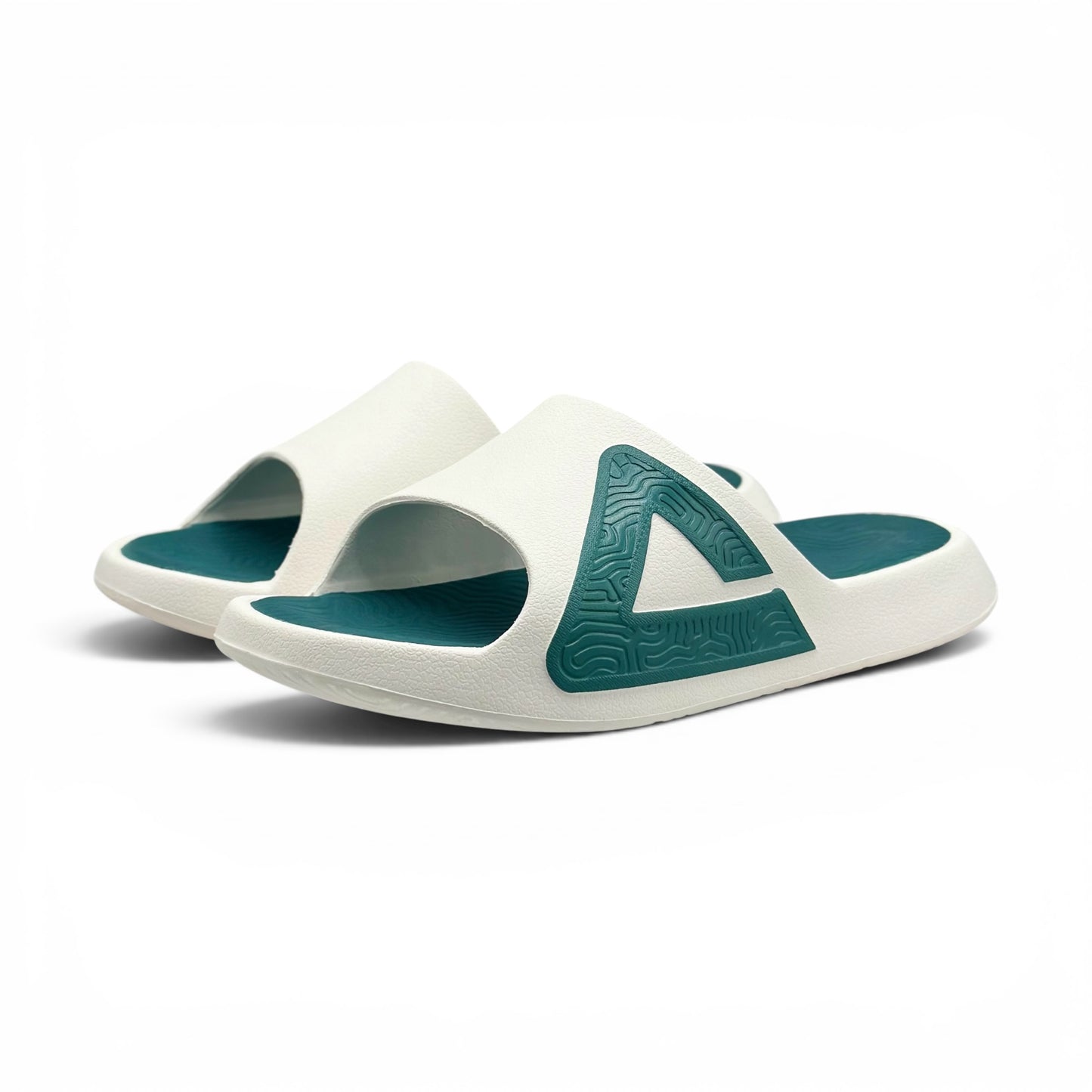 Peak Taichi Sports Slippers Milky white/Dark green