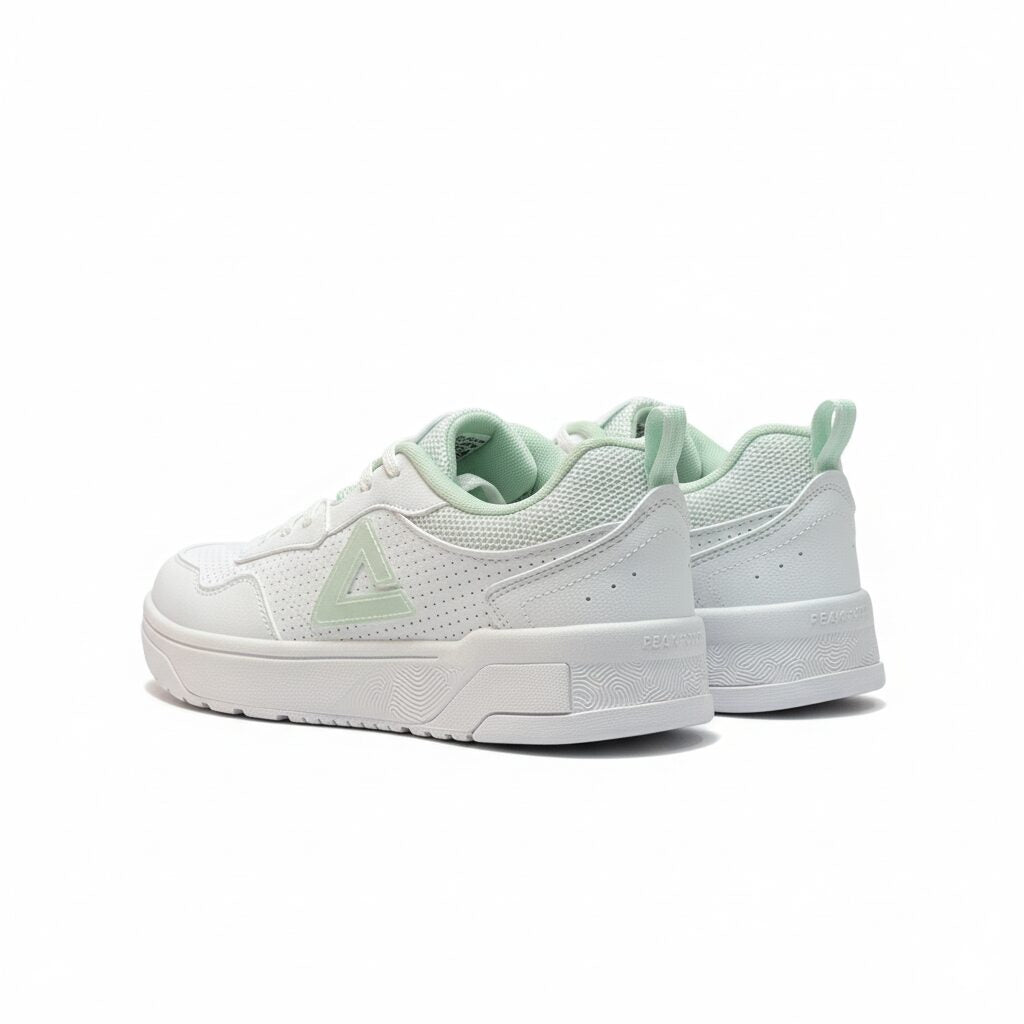Peak Taichi Casual Flat Shoes White/Lt.Green
