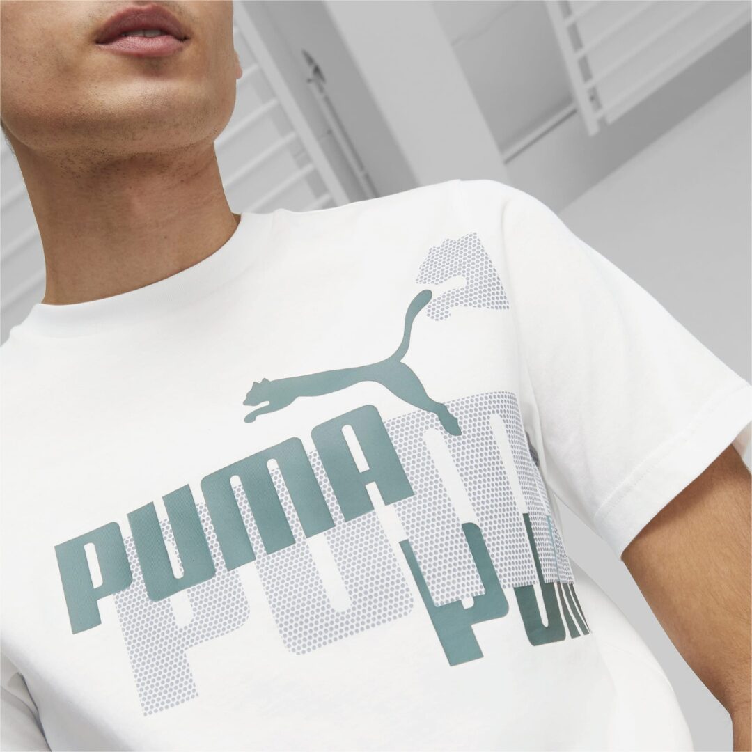 Enssemble PUMA ESS+ LOGO Power White Green