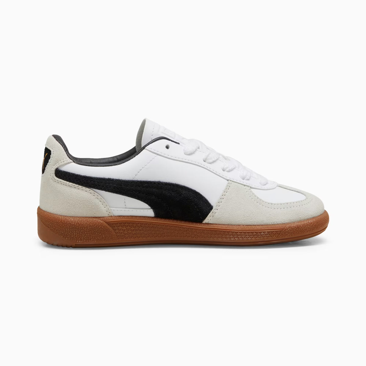 Puma Palermo Lth Jr White-Vapor Gray-gum