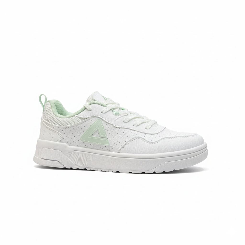 Peak Taichi Casual Flat Shoes White/Lt.Green