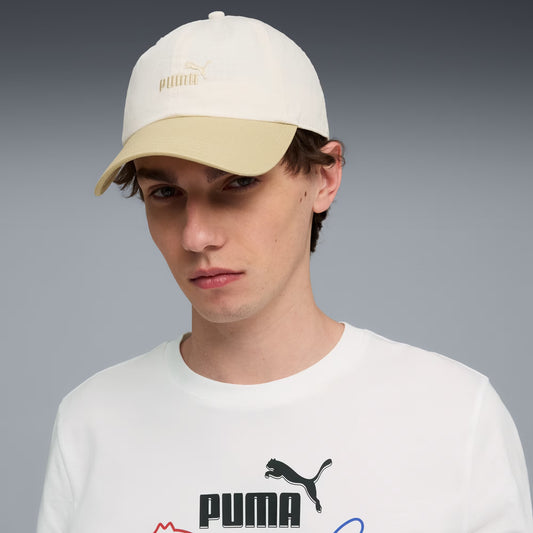 Puma ESS No. 1 Colour Block Dad Cap Beige